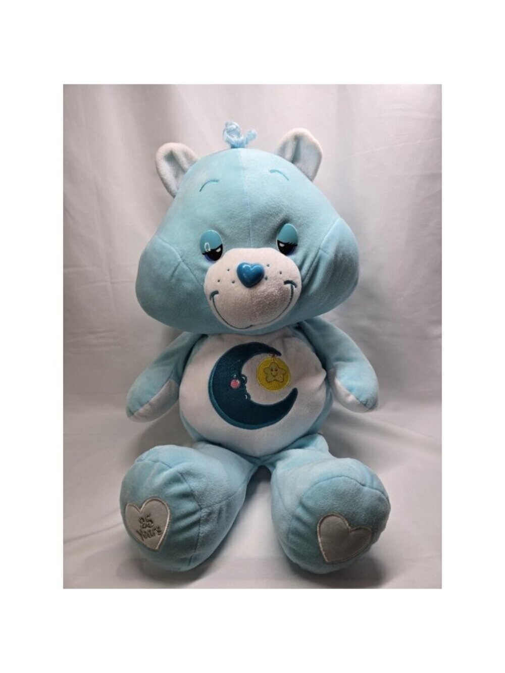 Care Bears 25th Anniversary JUMBO Bedtime Bear 26” Tall Plush 2007 Bear
